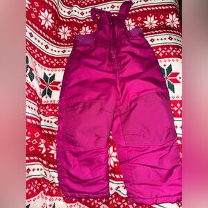 2T Cat & Jack Pink Bib Snowpants